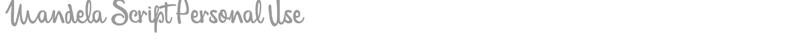 Mandela Script font preview